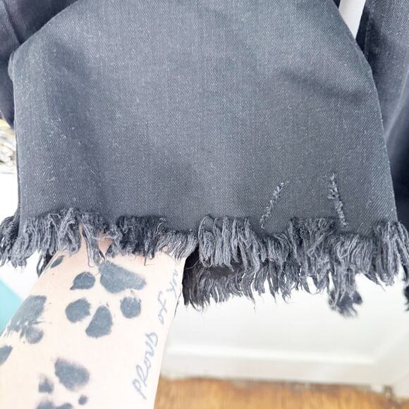 INC International Concepts Fashion Basics High Rise Crop Black Jeans Raw Hem NWT - Picture 4 of 14